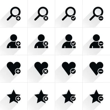 Black additional sign flat icon 스톡 일러스트