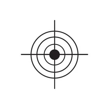 Black aim cross Stock Illustration