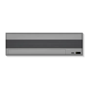 Black Air conditioner for the wall Stock Illustration