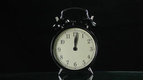 Black Alarm Clock Stock Footage 41772146