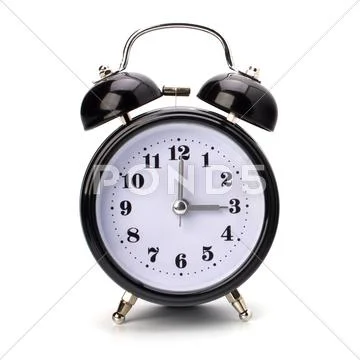 Black alarm clock Stock Photos