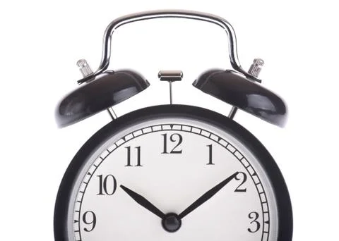 Black alarm clock Stock Photos