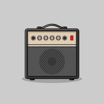 Black Amplifier Stock Illustration