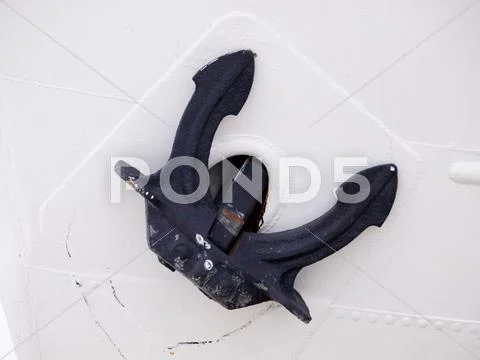 Black anchor Stock Photos