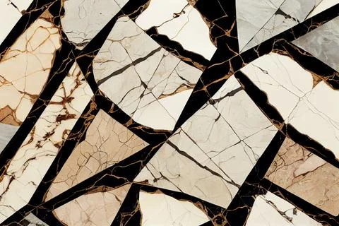 Black and beige marble abstract background Stock Illustration