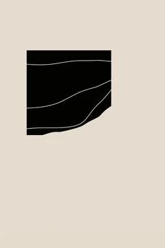 Black and Beige Wall Art Background Stock Illustration