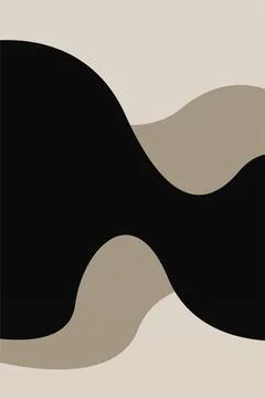 Black and Beige Wall Art Background Stock Illustration