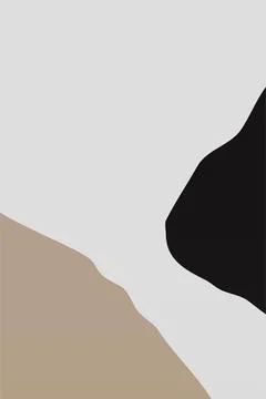 Black and Beige Wall Art Background Stock Illustration