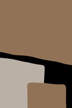 Black and Beige Wall Art Background Stock Illustration
