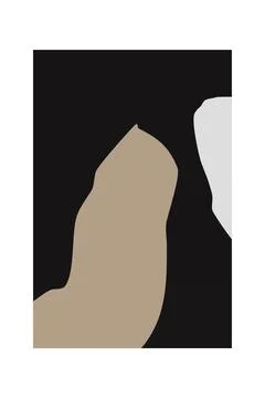 Black and Beige Wall Art Background Stock Illustration