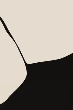 Black and Beige Wall Art Background Stock Illustration