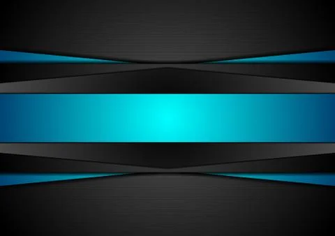 Black and blue abstract tech corporate background イラスト素材
