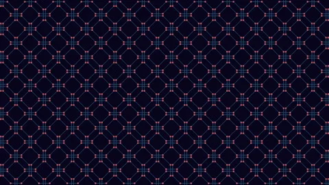 Black and blue geometric pattern squares and rectangles connected by lines Stock Footage 303191125
