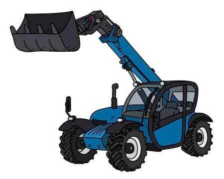 The black and blue loader Stock Illustration