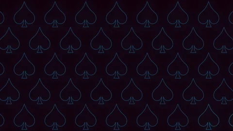 Black and blue spades pattern resembling a deck of cards Video stock 270410108