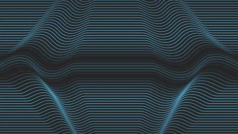 Black and blue wave pattern with diagonal line through it Stock Footage 263535575