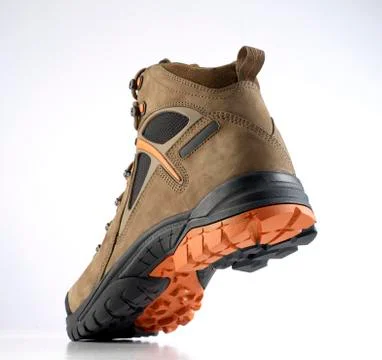 Black and brown boot sneaker design Stock Photos