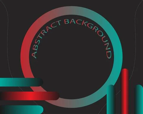 Black and circle abstact background Illustrazione stock