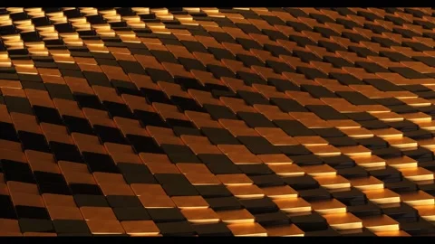 Black and gold 3d cubes abstract background Stock-Footage 201037141