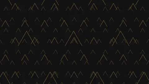 Black and gold geometric pattern zigzag triangles and diagonal lines Stock Footage 278064361