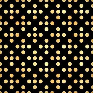 Black and gold pattern. Abstract geometric modern background. Vector illustra Stock Illustration