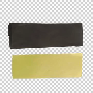 Black and gold rectangular paper labels or price tags isolated on a transpa.. 스톡 사진