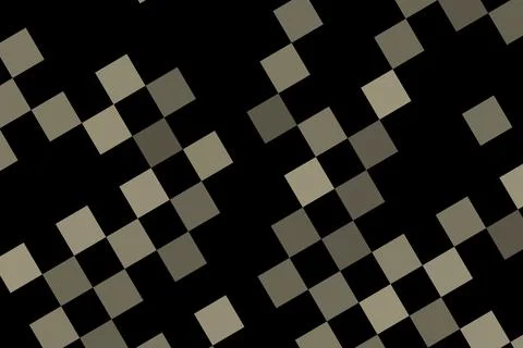 Black and gray checkered pattern with squares and lines Stock Illustration