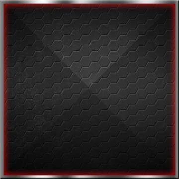 Black and gray hexagon background with real texture. Stock Illustration