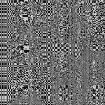 Black and gray image. Art abstract glitch textured background. Pattern Vector イラスト素材