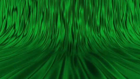 Black and green abstract minimal silk cloth loop background Stock Footage 201037101