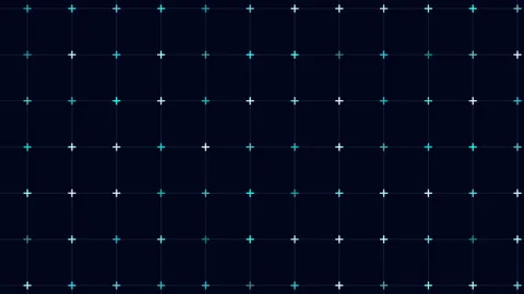 Black and green grid square and diagonal dot pattern 動画素材 303189943