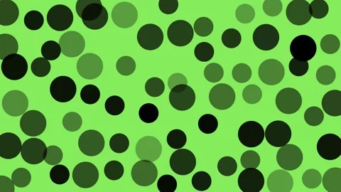 Black and Green Polka Dot Background with Modern Geometric Dot Pattern Design Stock Footage 337637148