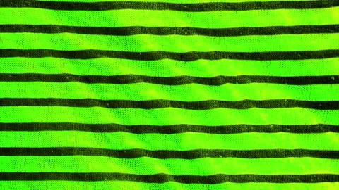 Black and green striped pattern texture background. Linen cotton macro shot,  Stock Footage 147224122