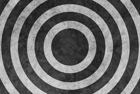 Black and grey circles abstract grunge geometric background Stock Illustration