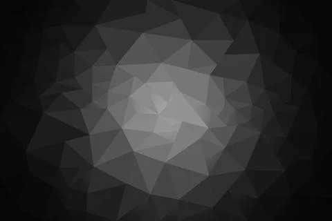 BLACK AND GREY Low poly crystal background with gradient , geometrical backgr 스톡 일러스트