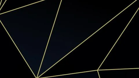Black and grey Premium background with luxury polygonal pattern and gold Stock Illustration