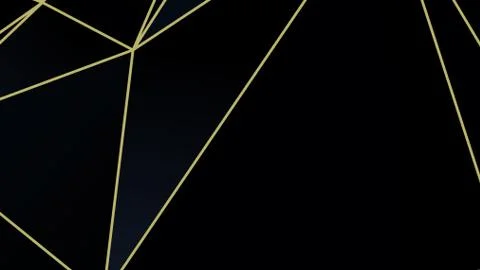 Black and grey Premium background with luxury polygonal pattern and gold Stock Illustration