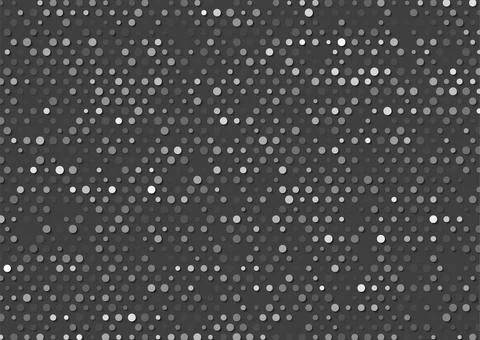 Black and grey small halftone dots abstract hi-tech background Stock Illustration
