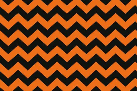 Black and Orange Chevron Pattern Seamless Repeat Background 스톡 일러스트