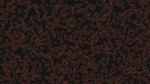 Black and orange dot pattern on black background creates unique visual effect 動画素材 285693559