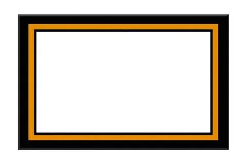 Black and Orange Frame Stock Illustration