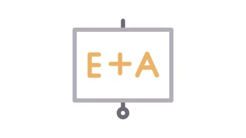 A black and orange signboard featuring the letters "ea" prominently in the .. Stock Footage 334998380