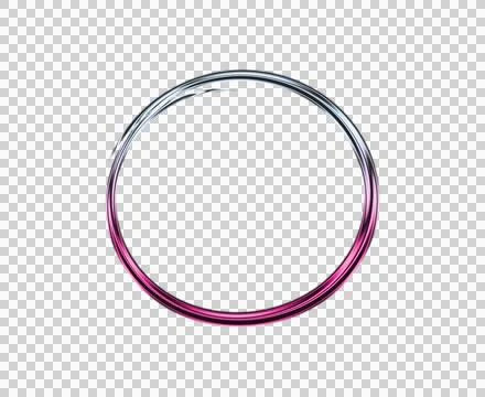 Black and pink concentric circle spiral with white square center transparent 스톡 일러스트