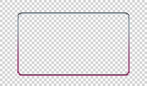 Black and pink square frame with white center on white background transparent Stock Illustration