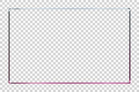 Black and pink square frame with gradient background transparent background 库存插图
