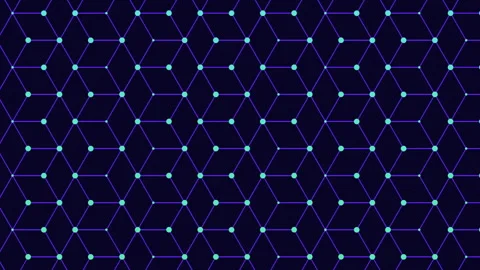 Black and purple geometric pattern with triangles and rectangles in grid-like Stock Footage 249423446