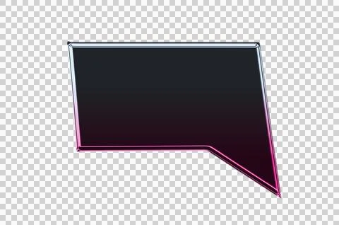 Black and purple gradient geometric frame with white background transparent 스톡 일러스트