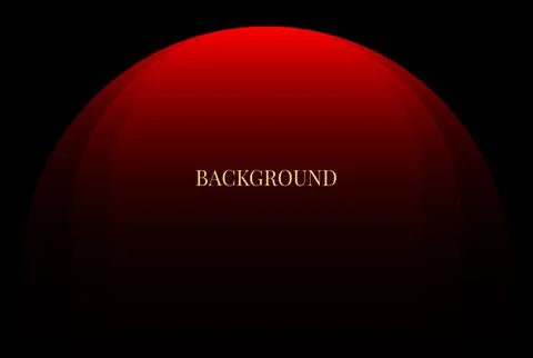 Black and red abstract background with gradient rounds Stock Illustration
