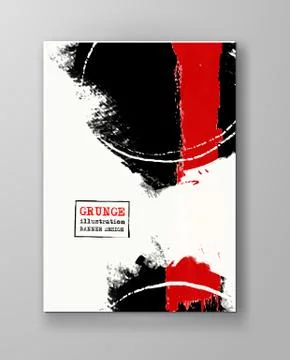 Black and red abstract design. Stock Illustration