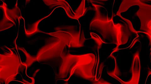 Black and red abstract liquid design in vibrant red and black swirls Stock Footage 313057804